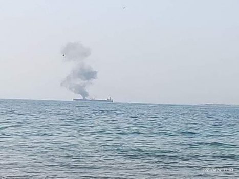 هدف قرار گیری یک نفتکش در نزدیکی بندر بانیاس سوریه توسط یک پهپاد